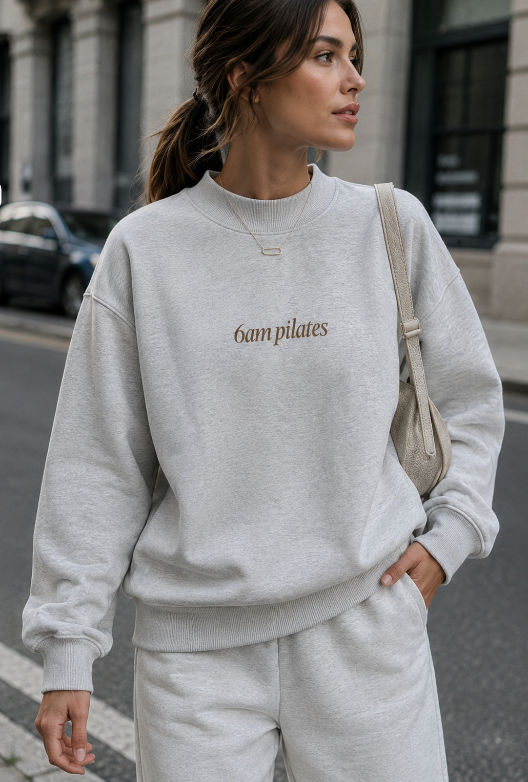 6am Pilates Mockneck Sweatshirt