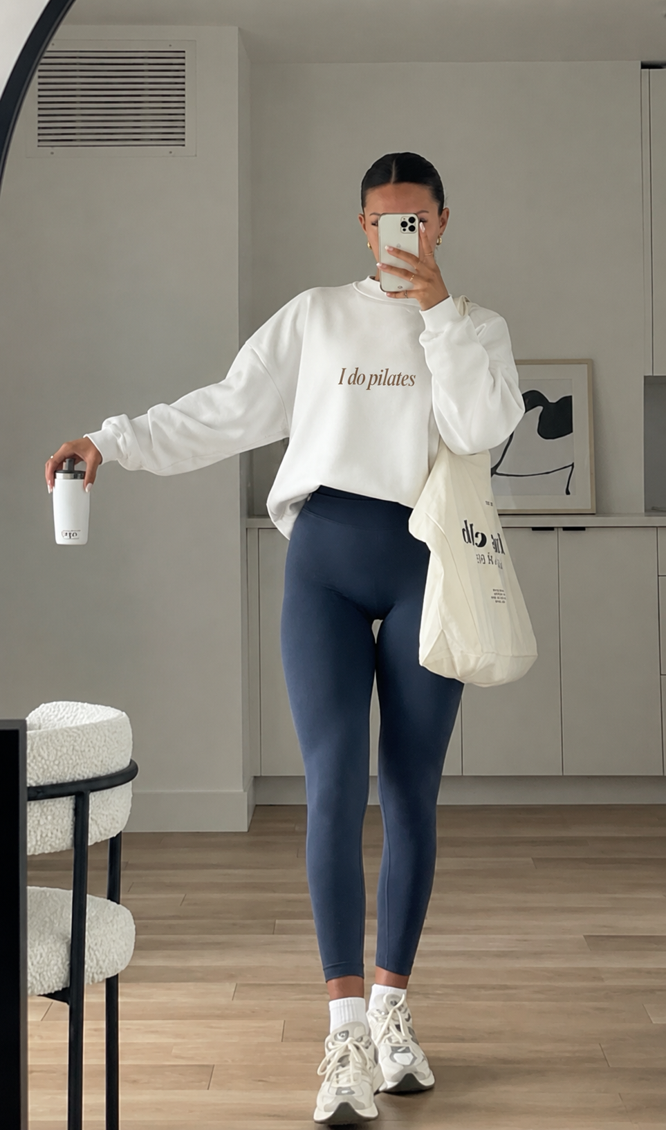 Essential Fleece Mock-Neck Crew Sweatshirt
